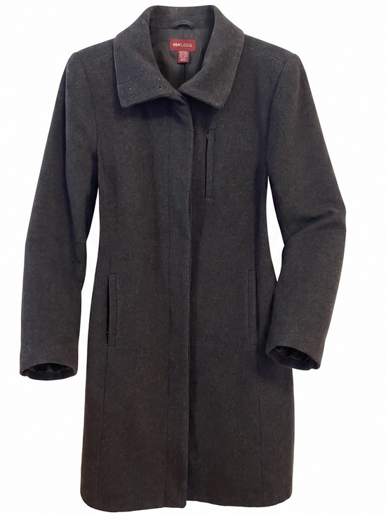H&M Jackets & Blazers - Vintage H&M Coat Overcoat Gray Size 12 Wool Cashmere Dark Academia Minimalist